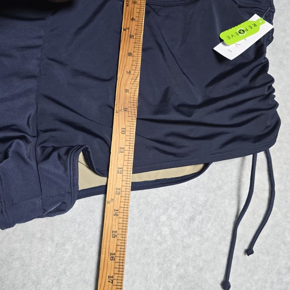 LIVI Lane Bryant Womens Size 30 Beach Resort Blue Active Pull On Tie Swim Shorts - Picture 8 of 8